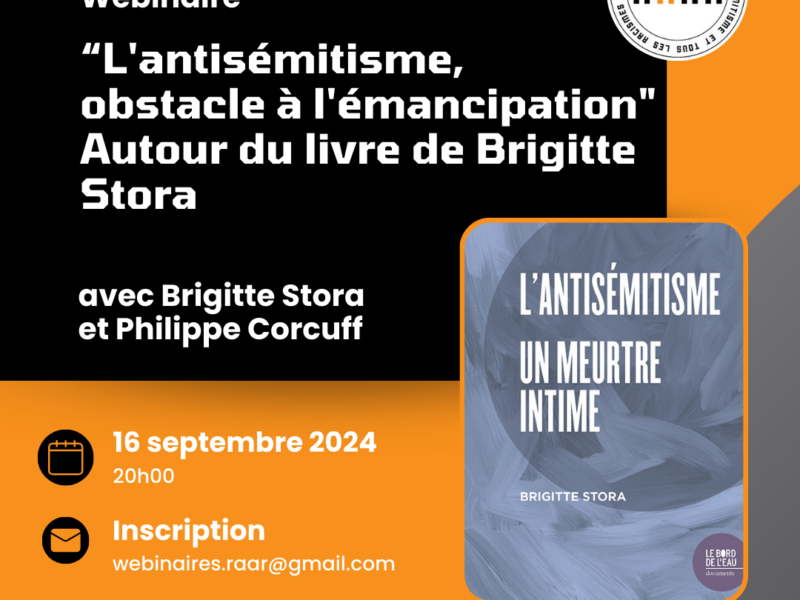 Webinaire sur l'antisémitisme