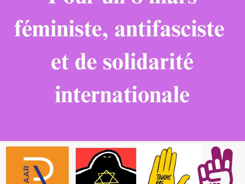 Pour un 8 mars féministe, antifasciste et de solidarité internationale