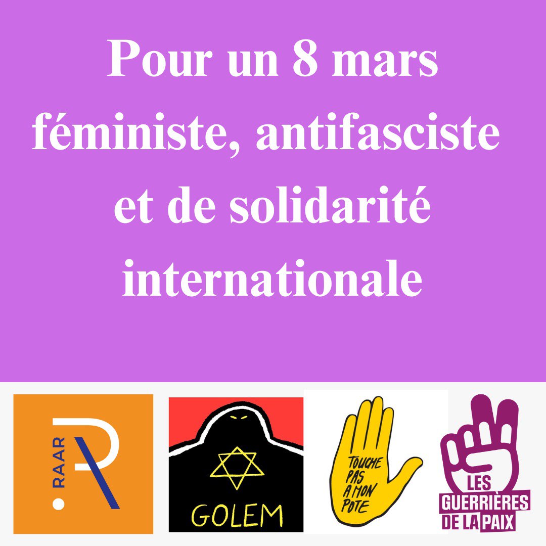 Pour un 8 mars féministe, antifasciste et de solidarité internationale