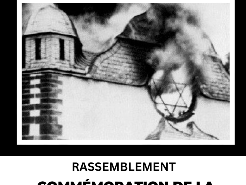 Commémoration de la "nuit de cristal"