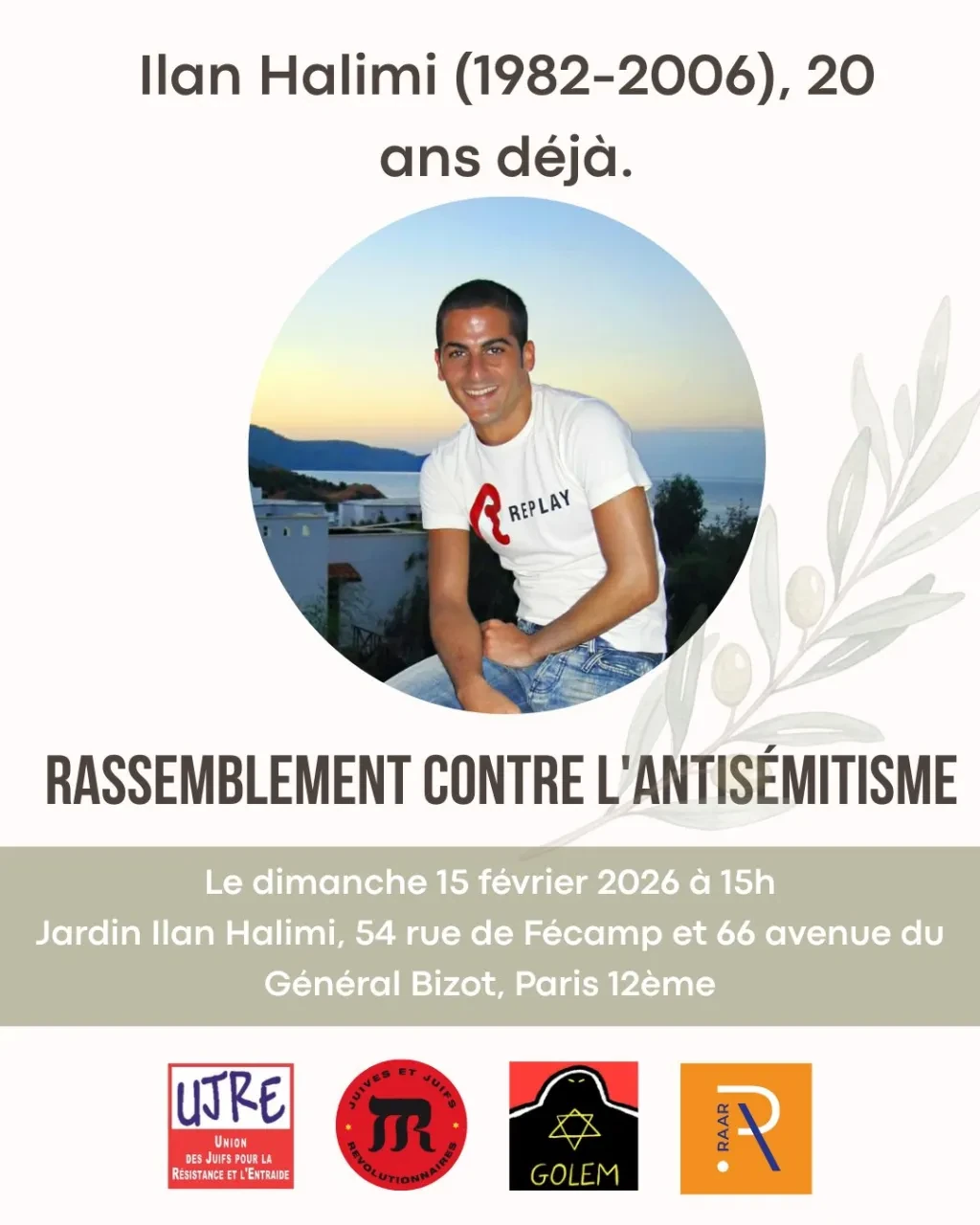 Rassemblement contre l'antisémitisme en hommage à Ilan Halimi