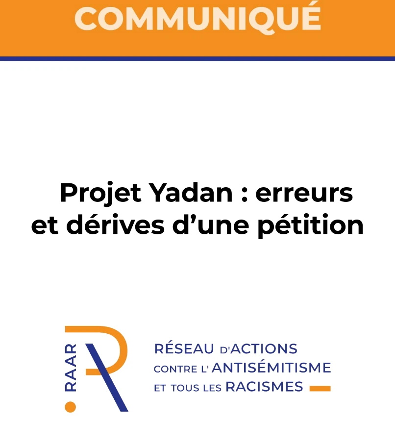 Projet Yadan : erreurs et dérives d'une pétition